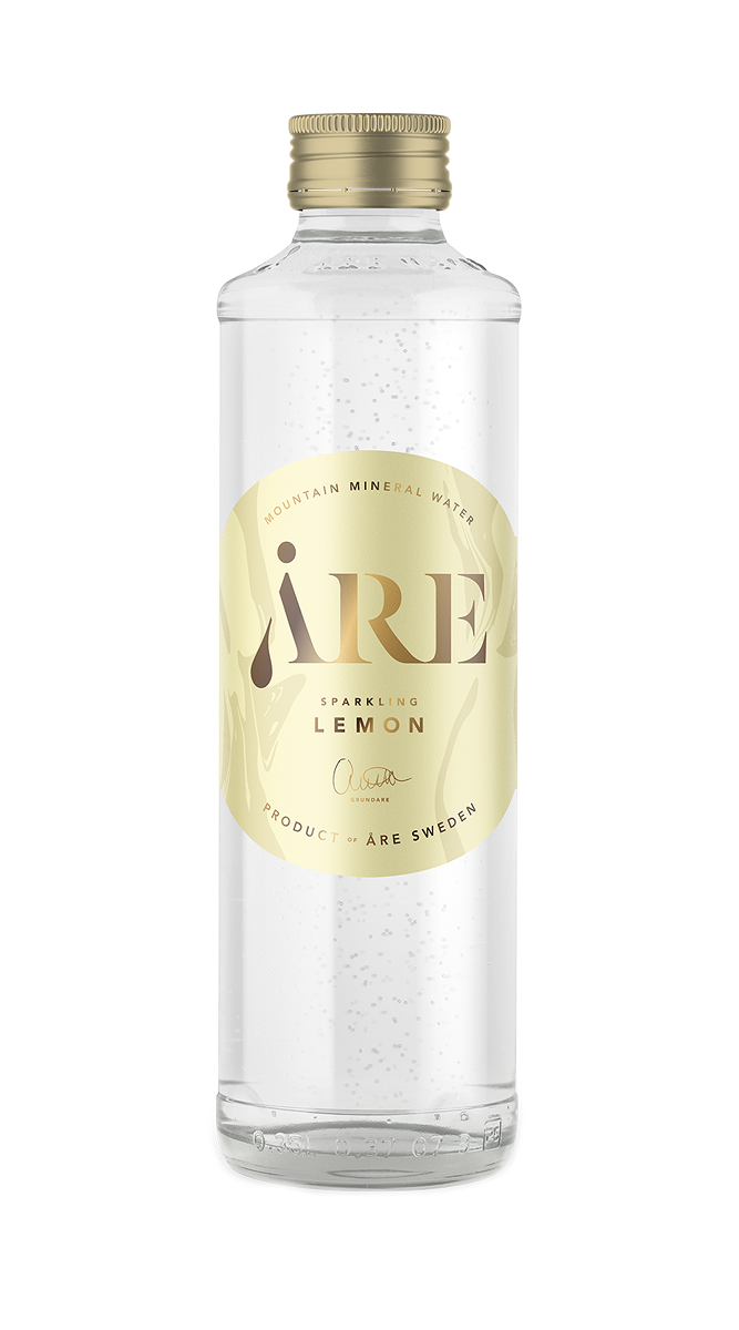 Åre sparakling lemon glas